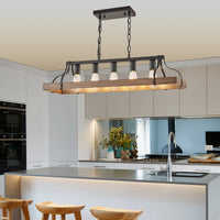 Modern Farmhouse 5-Light Adjustable Pendant Light USA