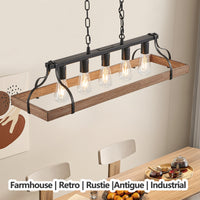 Modern Farmhouse 5-Light Adjustable Pendant Light USA