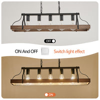 Modern Farmhouse 5-Light Adjustable Pendant Light USA