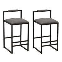 Modern Set of 3 Counter Height Bar Stools with Backrest USA