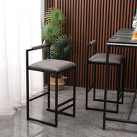 Modern Set of 3 Counter Height Bar Stools with Backrest USA