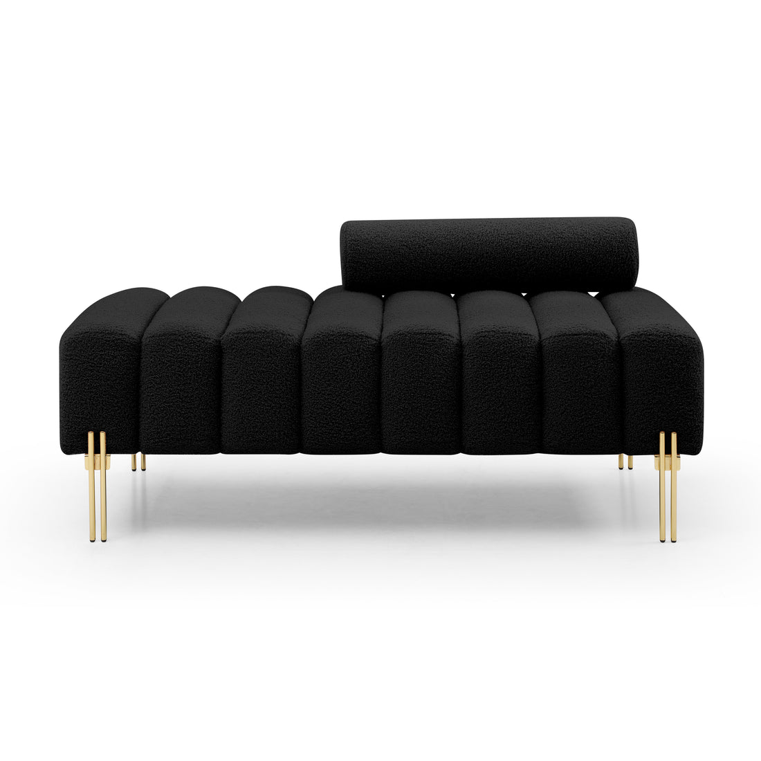 Modern Tufted Velvet Chesterfield Sectional Sofa with Chaise USA