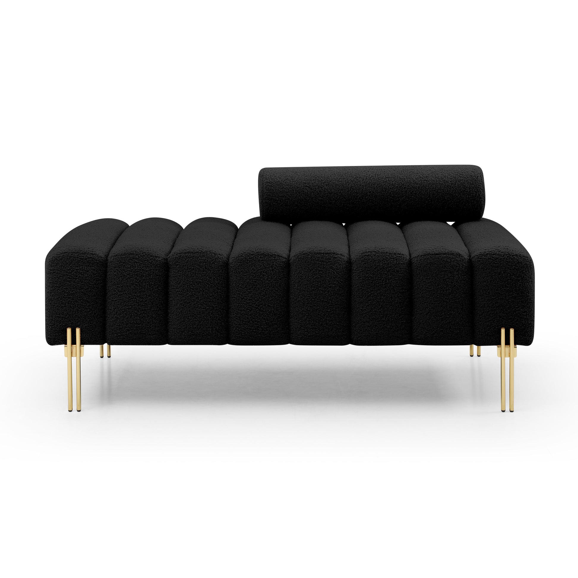 Modern Tufted Velvet Chesterfield Sectional Sofa with Chaise USA