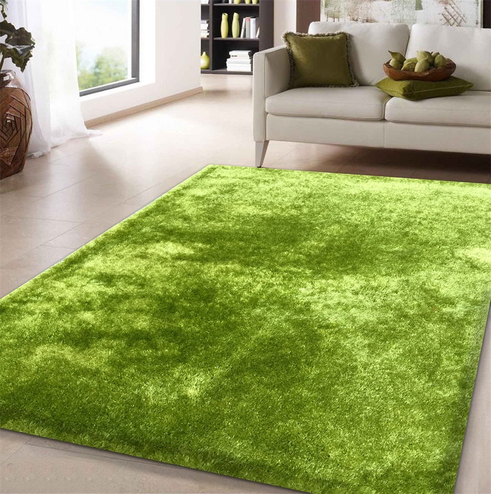 Plush Hand-Tufted Modern Shag Area Rug USA