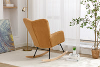 Plush Upholstered Retro Accent Chair with Tufted Design USA