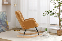 Plush Upholstered Retro Accent Chair with Tufted Design USA