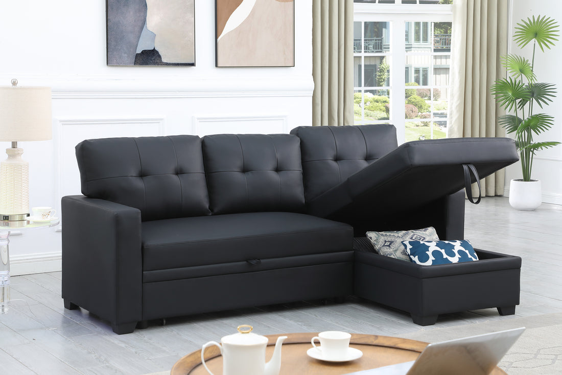 Plush Velvet Sectional Sofa with Chaise Lounge USA