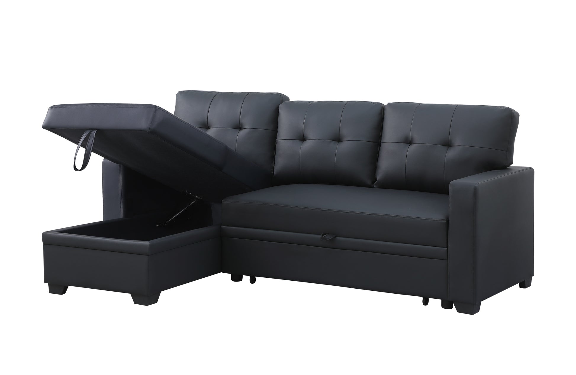 Plush Velvet Sectional Sofa with Chaise Lounge USA