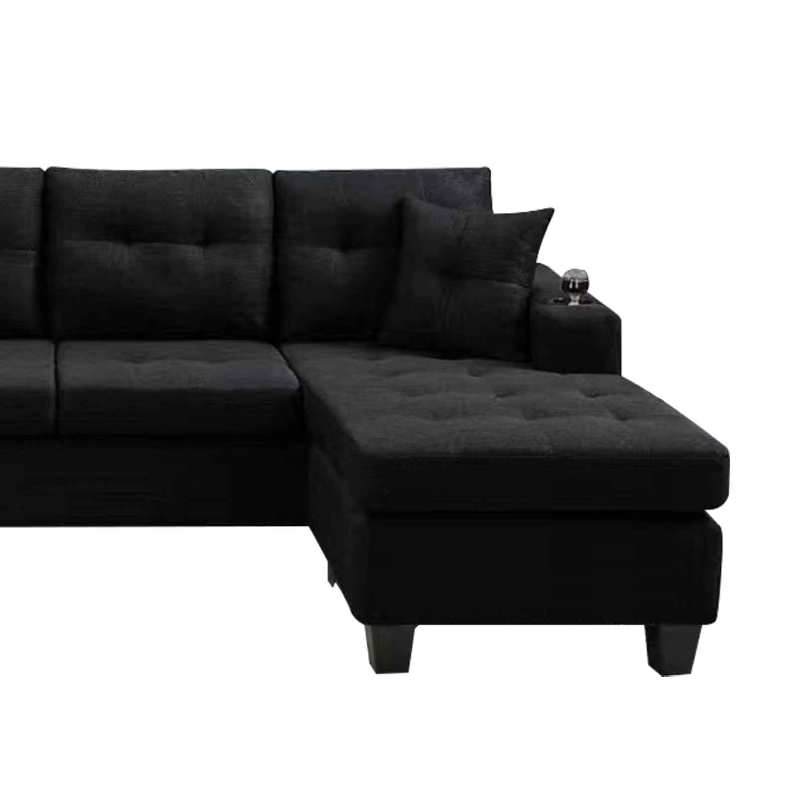 Right Sectional Sofa with Convertible Chaise Longue and Storage