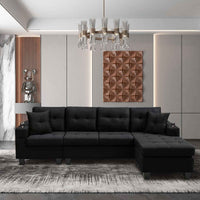 Right Sectional Sofa with Convertible Chaise Longue and Storage