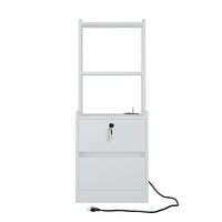 Sophisticated Bedside Storage Cabinet with Charging Station USA