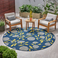 Stunning Outdoor Oasis - Elegant Floral Polypropylene Area Rug USA