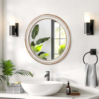 Stunning Oval Wall Mirror with Brushed Nickel Accents USA