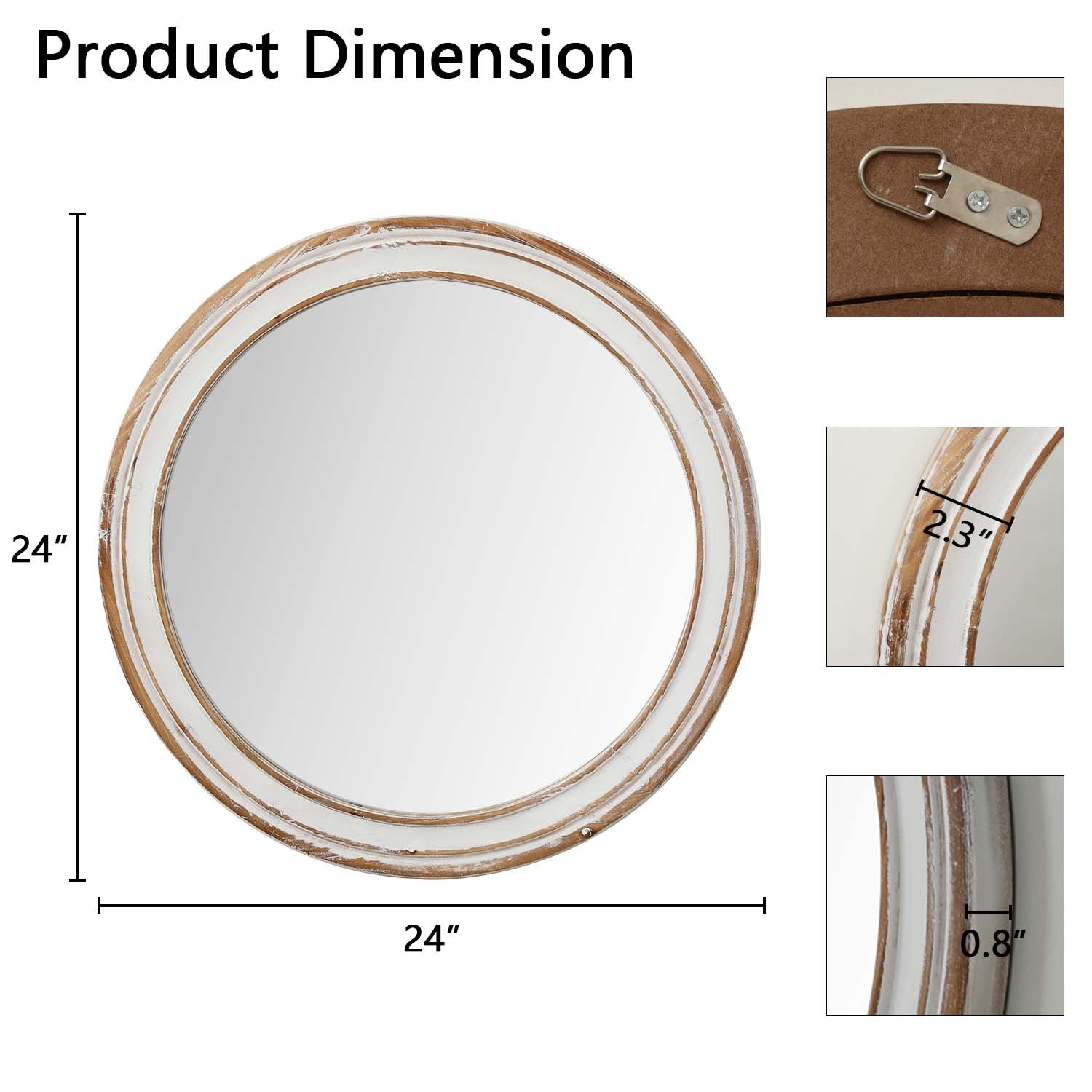 Stunning Oval Wall Mirror with Brushed Nickel Accents USA