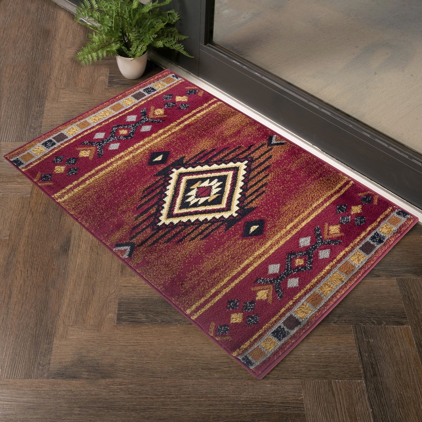 Stunning Southwest Style Area Rug - 53 x 73 USA