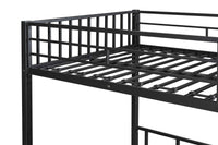 Sturdy Metal Triple Twin Bunk Bed - Easily Separates into 3 Individual Beds- USA