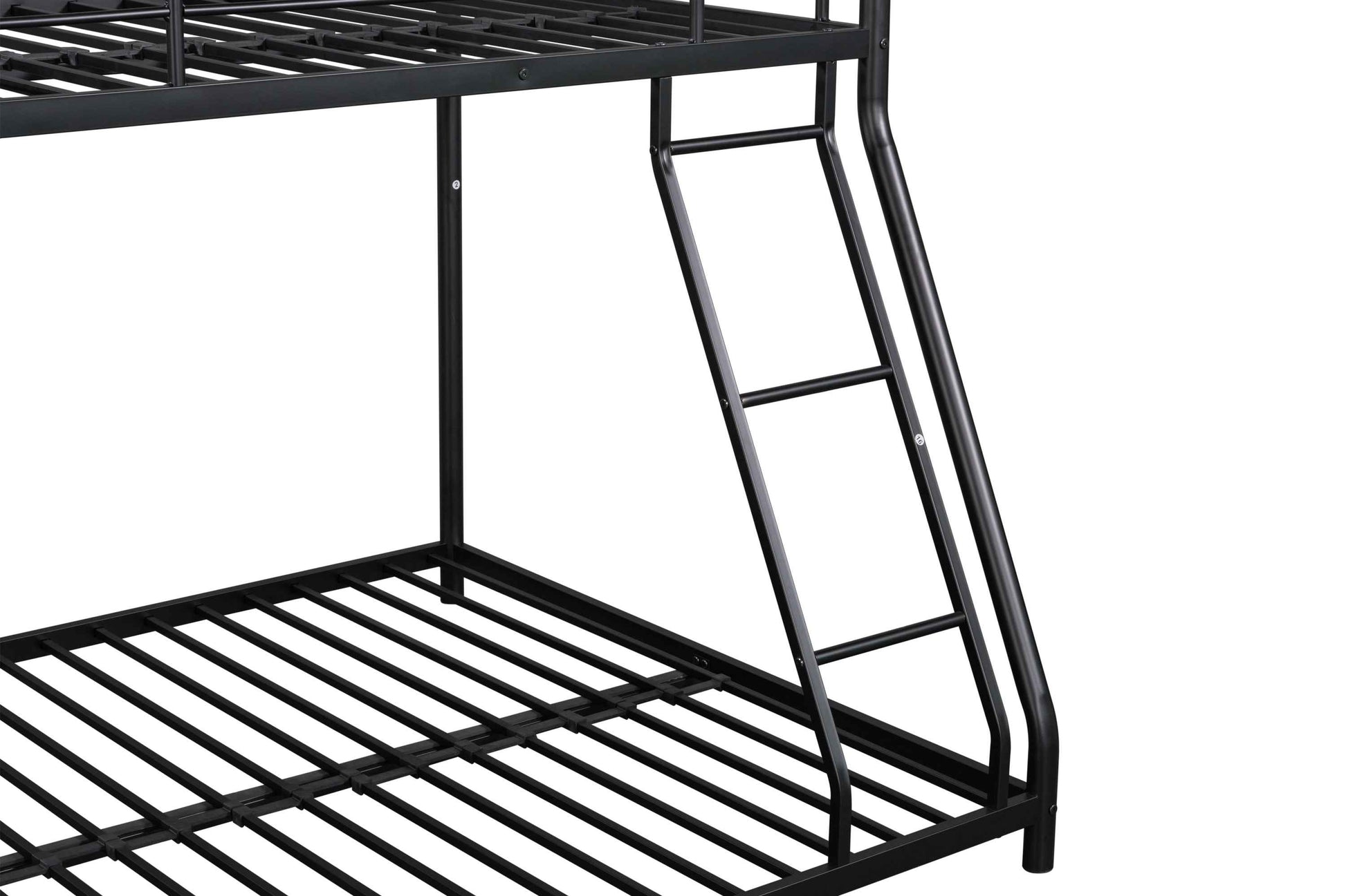 Sturdy Metal Twin over Full Bunk Bed with Guardrail- USA