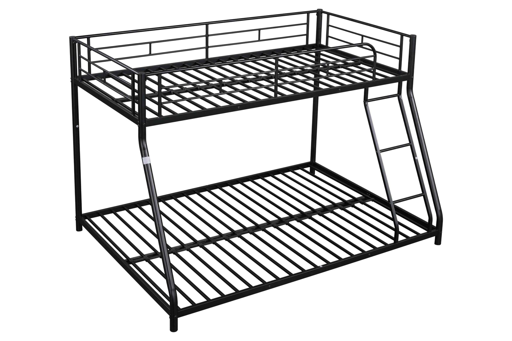 Sturdy Metal Twin over Full Bunk Bed with Guardrail- USA