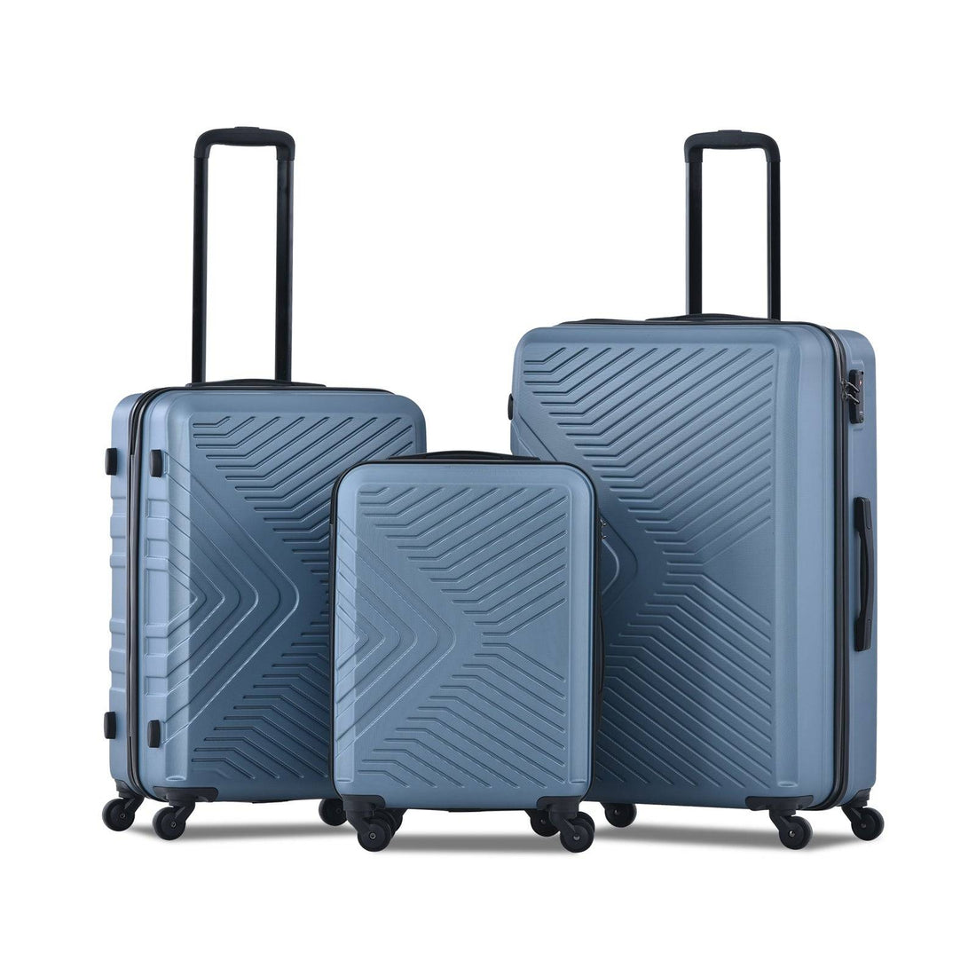 Stylish 3-Piece Lightweight Luggage Set with Spinner Wheels USA