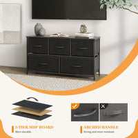 Stylish 6-Drawer Dresser with TV Stand - Modern Bedroom Storage Solution USA