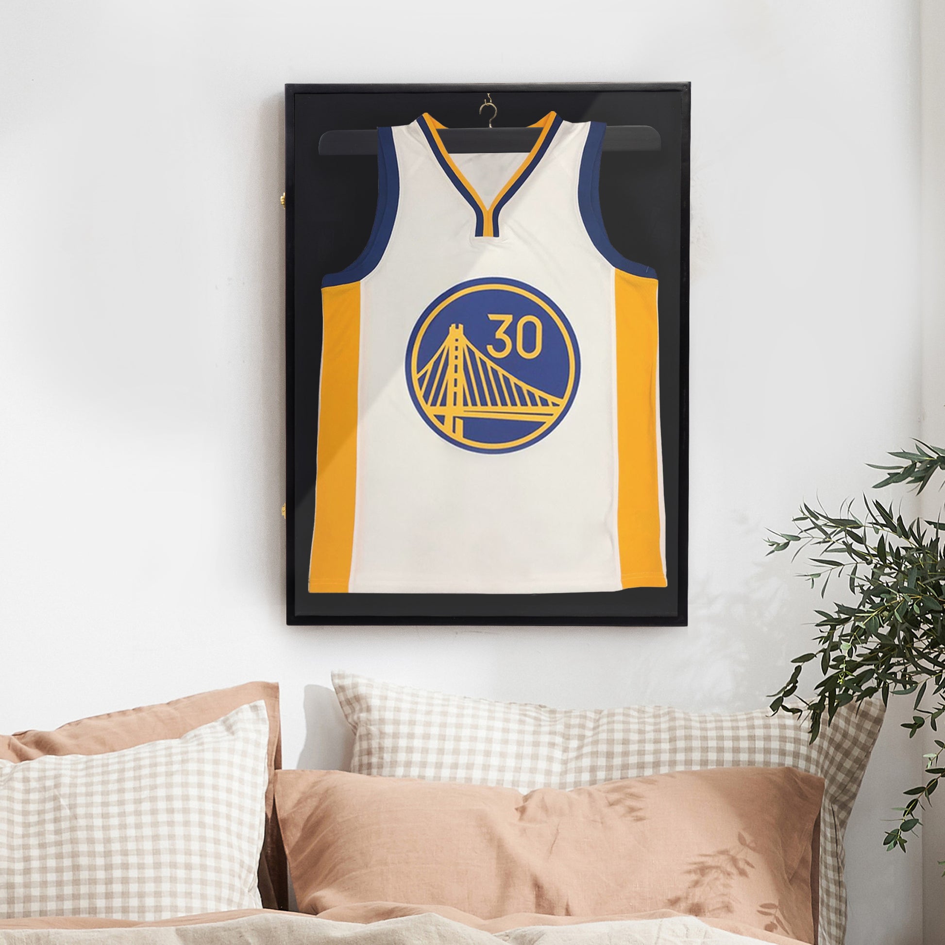 Stylish Black Wall Decor Frame for Sports Jerseys and Uniforms USA