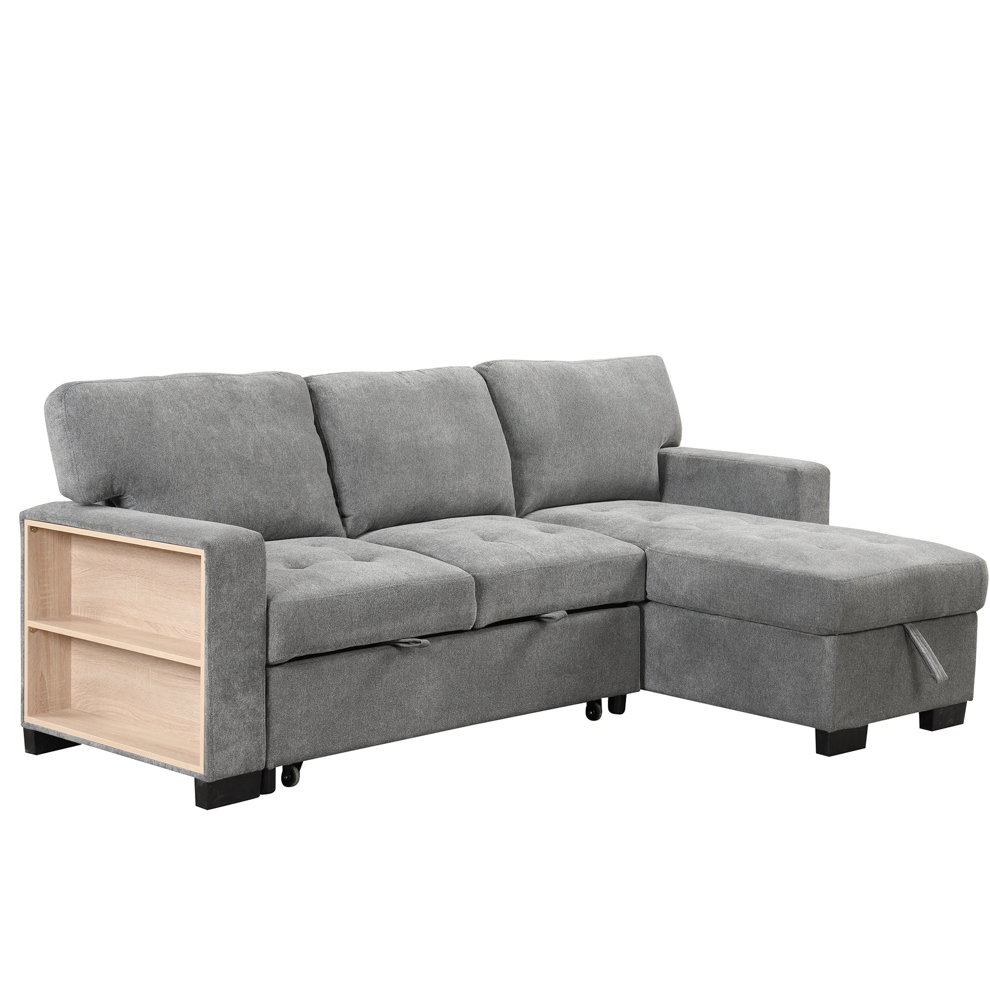 Stylish Convertible Sectional Sofa with Storage and USB Ports USA