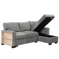 Stylish Convertible Sectional Sofa with Storage and USB Ports USA