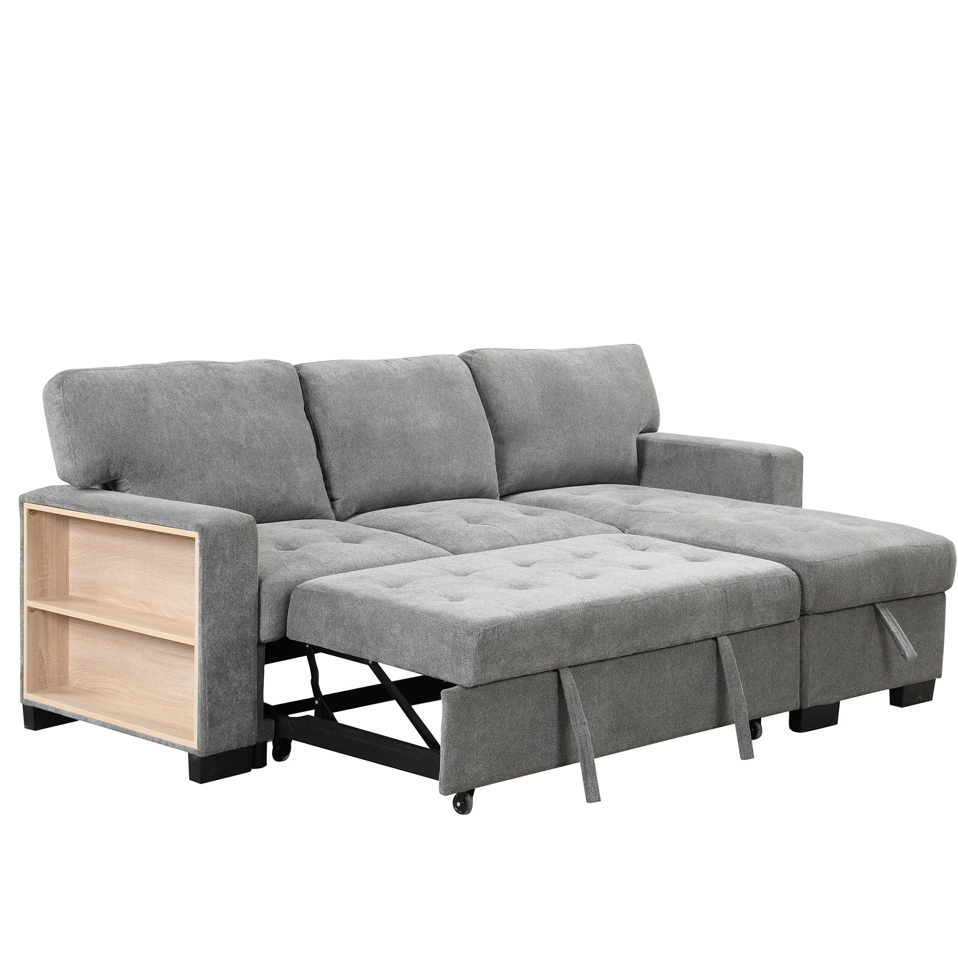 Stylish Convertible Sectional Sofa with Storage and USB Ports USA