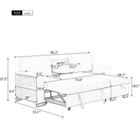 Stylish Convertible Sectional Sofa with Storage and USB Ports USA