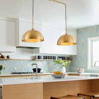 Stylish Modern Brass Pendant Lighting for Chic Kitchen USA