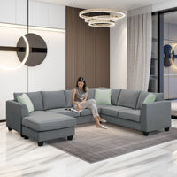 Stylish Modern Living Room Set with Sectional Sofa USA