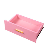 Stylish Pink Modern Vanity Desk with Shelving Unit USA