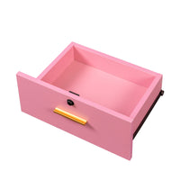 Stylish Pink Modern Vanity Desk with Shelving Unit USA