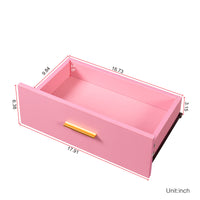 Stylish Pink Modern Vanity Desk with Shelving Unit USA