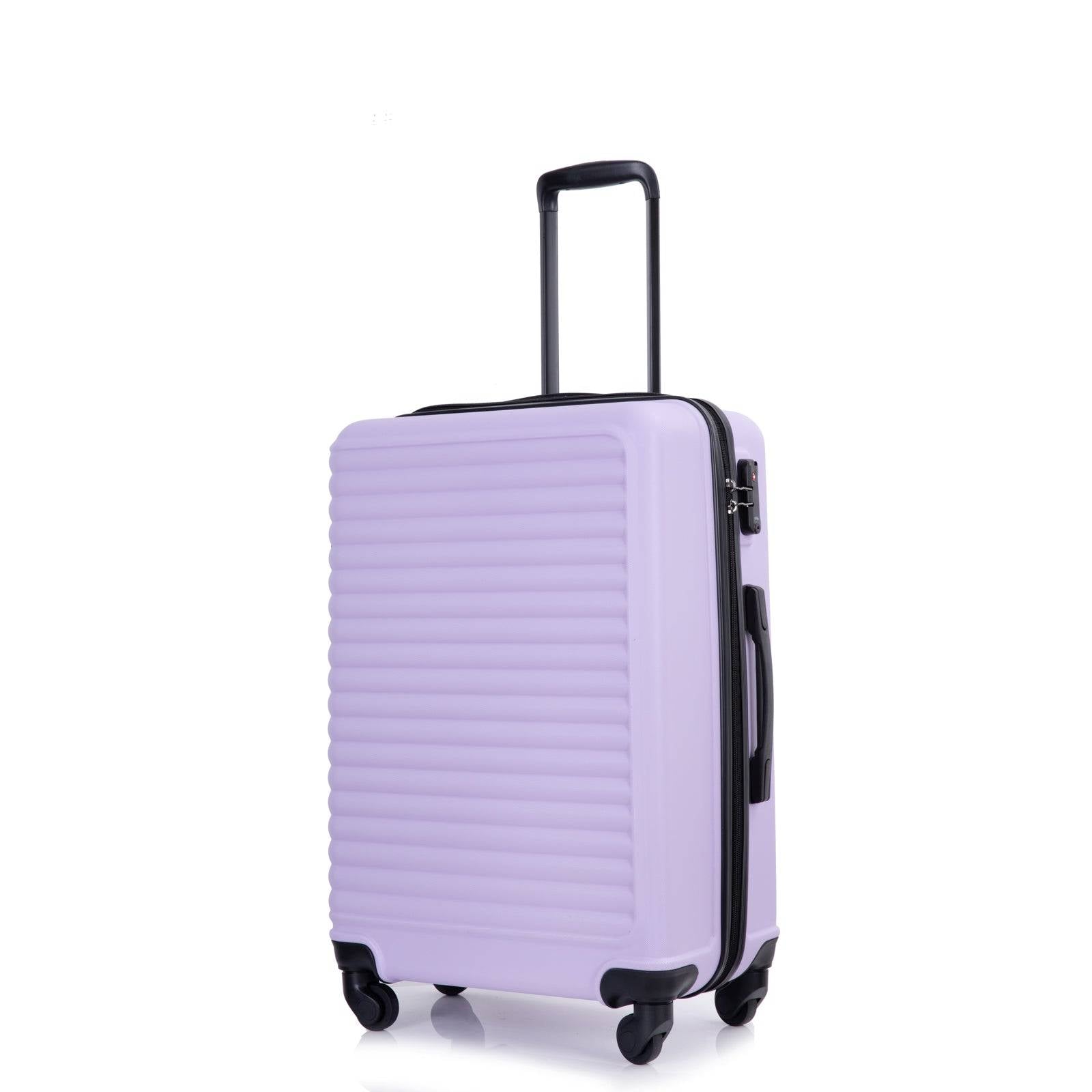 Trendy Lightweight 3-Piece Lavender Luggage Set with Spinner Wheels USA