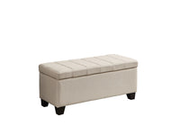 Upholstered Storage Bench with Tufted Accents for Living Room USA