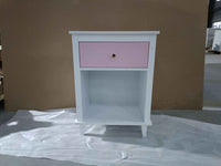 Elegant Nursery Nightstand with Drawer and Shelf for Infants and Toddlers