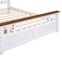 Classic Wood Twin Size Daybed with Trundle, White