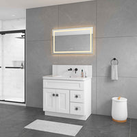 40*24 inBathroom Vanity Mirrors , Framed Dimmable Makeup Mirror for Wall, Backlit and Shatterproof, Anti-Fog(Horizontal/Vertical)