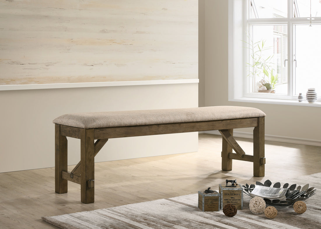 Rustic Farmhouse Dining Bench from Furnistra
Elegant Wood Dining Bench with Farmhouse Charm